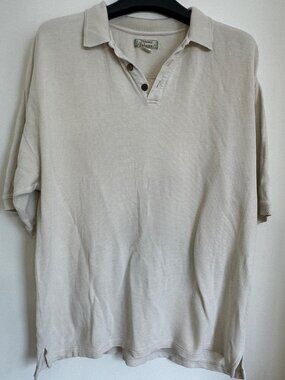 TOMMY BAHAMA SILK/COTTON BLEND POLO SHIRT MENS SIZE XL